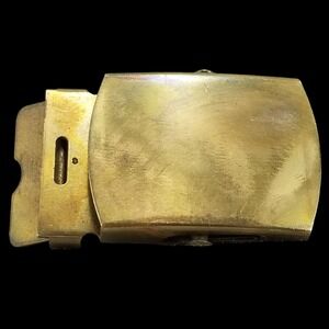 Vintage Brass Military Belt Buckle US‎ AF USN USMC Army Navy Air Force